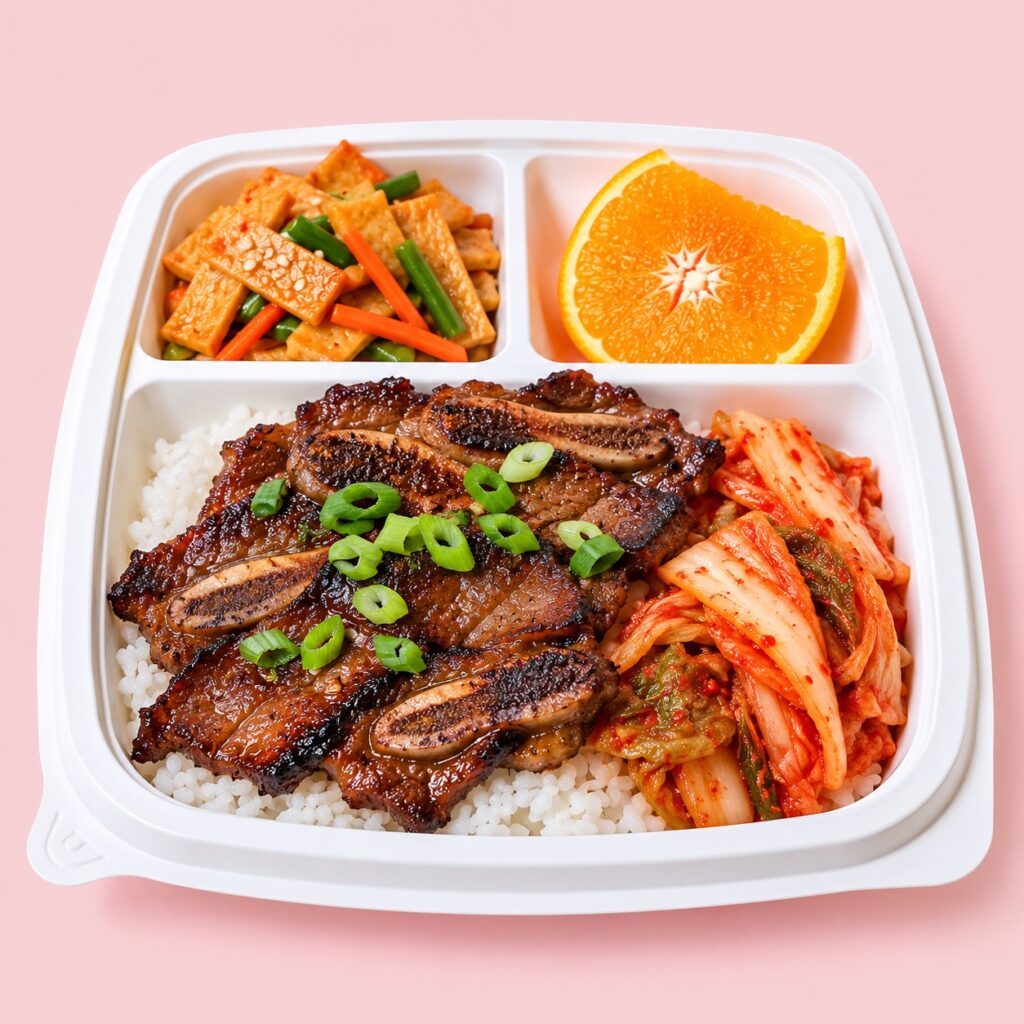 BBQ Galbi Steak Plate